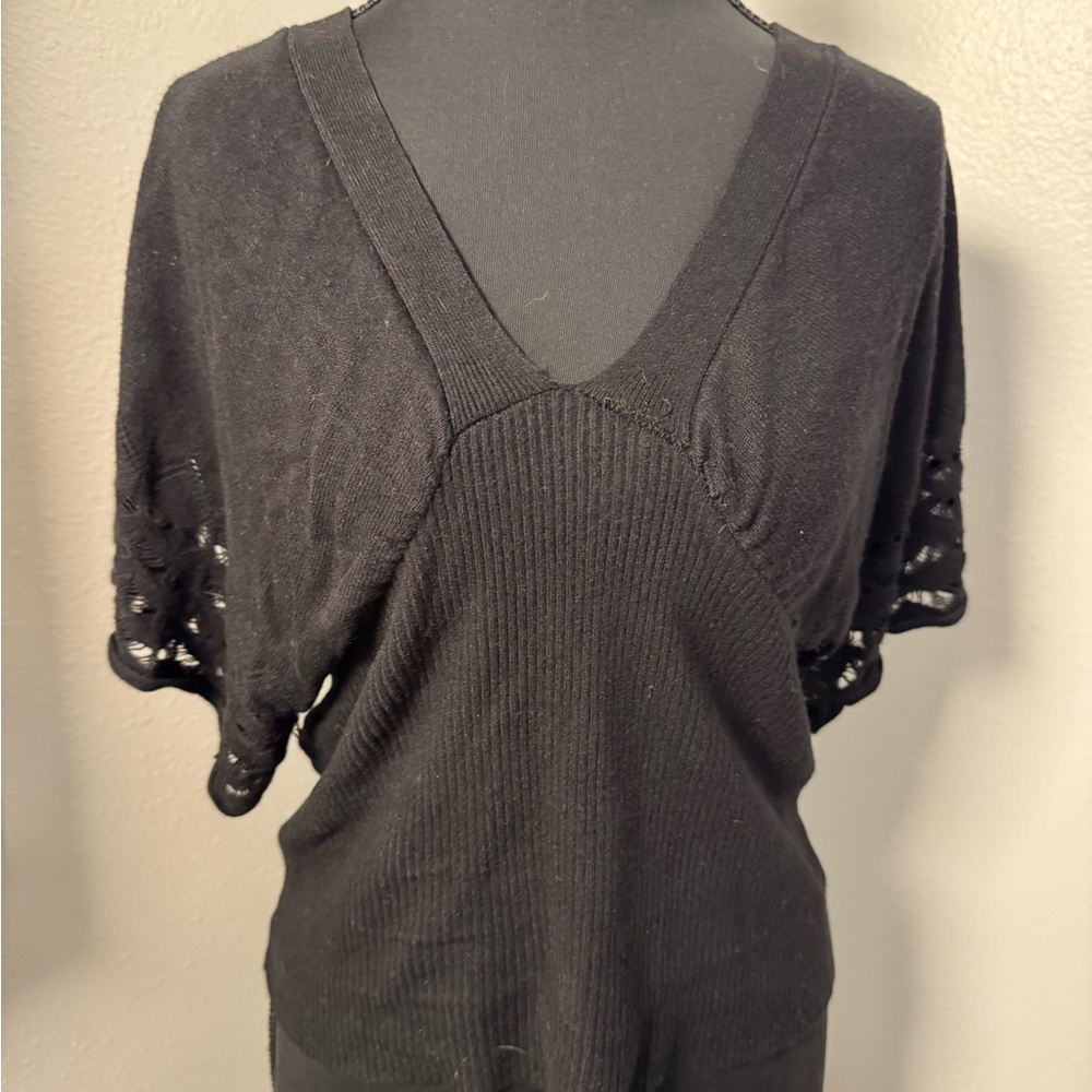 BCBGirls Black Knit Top VTG